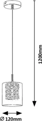 Zdjęcie produktu dla Lampa sufitowa LED Tatjana 15W 4000K 1000lm metal srebrno-biała wym:11x54x12cm IP20 Rabalux