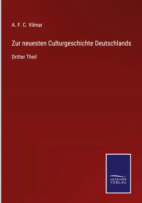 Produktbild von Zur neuesten Culturgeschichte Deutschlands