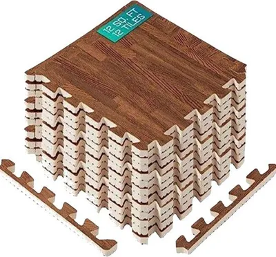 Produktbild von Famanu EVA Puzzlematte Holzoptik Antirutsch Bodenbelag für Fitness und Zuhause