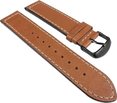 Produktbild von Timex Fly-Back Chrono┃Uhrenarmband Leder braun 20mm für T2N700