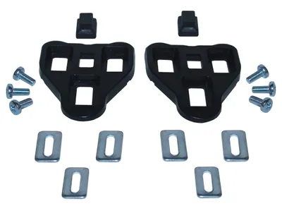 Produktbild von Fahrrad Cleats kompatibel mit Look Delta Schwarz 0° Pedalplatten Schuhplatten Pedal Rennrad
