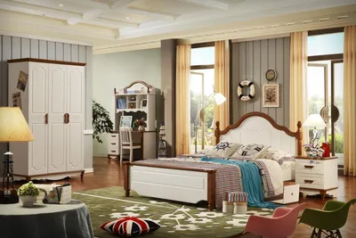 Produktbild von Komplett Set Bett Nachttisch Kleiderschrank Designer Schlafzimmer Möbel Neu 5tlg