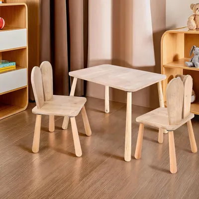 Produktbild von Skye Decor, BLTYZ-AKTV061-1, Kindertischset, Eiche, MDF, 45 x 60 x 54 cm
