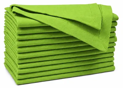 Stoffservietten-Set 12er – 100% Baumwolle, 50,8 x 50,8 cm, Teal