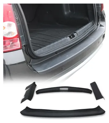 Image de Kit Protection de Pare-Chocs arrière pour Dacia Duster 2010-2017 ABS Noir Mat