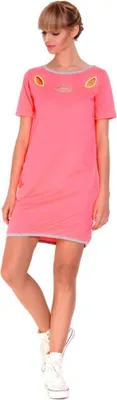Produktbild von Damen Minikleid Sommer Farben; Neon Pink
