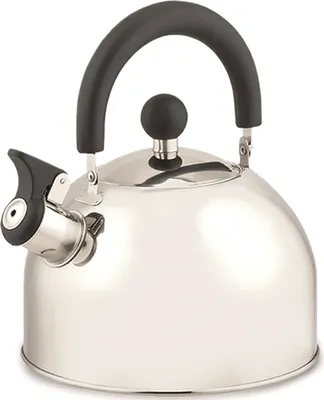 Produktbild von Michelino 1,5L Flötenkessel - Edelstahl (12108) Teekessel klappbare Pfeife