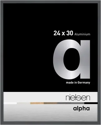 Obrázek produktu pro Hliníkový fotorámeček Nielsen Alpha, tmavě šedý lesklý, 24 x 30 cm