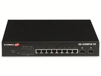 Produktbild von EDIMAX Switch Pro 8x GE GS-5208PLG V2 (POE)