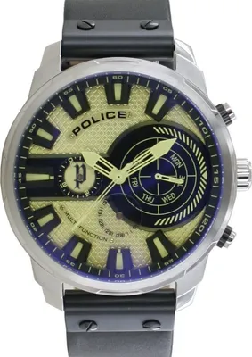 Produktbild von Police Herren Uhr Armbanduhr Leder Analog Leicester PL15217JS.04