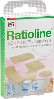 Zdjęcie produktu dla Ratioline sensitive plastry w 4 rozmiarach 20 szt