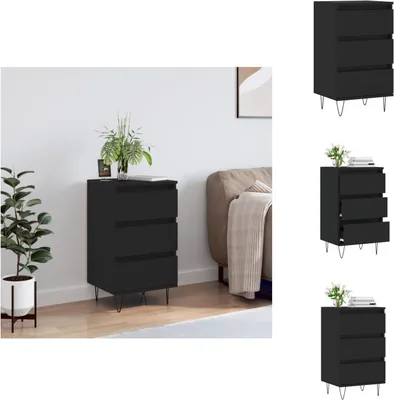 Immagine prodotto di vidaXL Credenza nera 40x35x70 cm in legno - Credenze