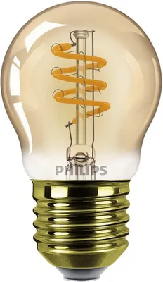 Produktbild von Philips Filament-Lampe Bernstein 25W P45 E27, 3 W, 25 W, E27, 250 lm, 15000 h, Flame
