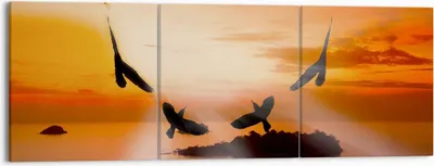 Produktbild von Bild auf Leinwand - Leinwandbild - Natur Landschaft Insel Meer - 150x50cm - Wand Bild - Wanddeko - Leinwanddruck - Bilder - Kunstdruck - Wanddekoration - Leinwand bilder - Wandkunst - CA150x50-2440