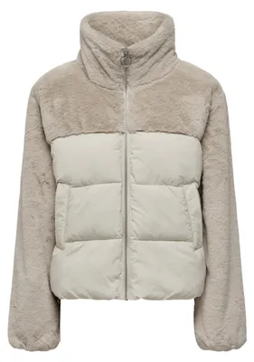 Produktbild von Kuschelige Steppjacke mit Teddyfleece und Reißverschluss | L