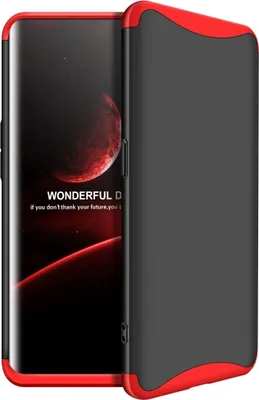 Produktbild von Mobigear TriGuard  OPPO Find X Hülle Hardcase Backcover - Schwarz / Rot