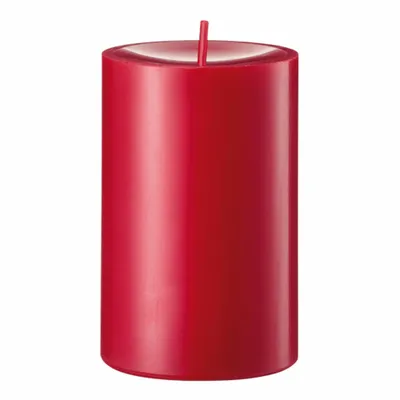 Obrázok produktu pre Engels Kerzen Original Stump Gegossen, Pahýľová sviečka, parafín, Vermilion, Ø 8 cm, V 12 cm, 62008012200