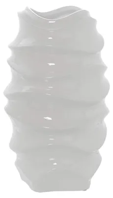 Imagen del producto de Solidchoice - Jarra de cerámica blanca brillante, 20 x 33 cm