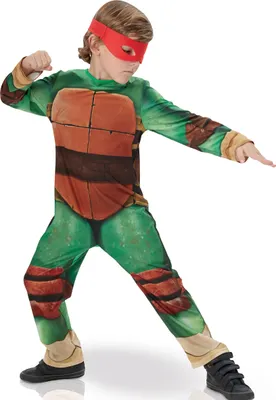Immagine prodotto di Costume da tartaruga TMNT per bambini prodotto in licenza verde-marrone