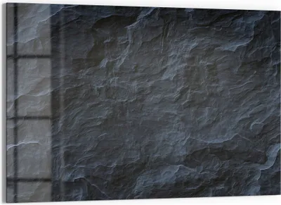 Produktbild von DEQORI Magnettafel Glas 60x40 cm 'Schieferfassade' beschreibbar Whiteboard