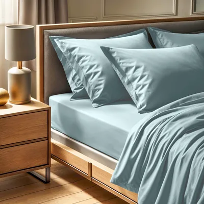 Produktbild von L'Essentiel Linge de Maison, Tonne Mavie - Lendell, Bettlaken für King-Size-Betten von Ranforce, 100 % BAUMWOLLE RANFORCE, Minze,  240 x 290 cm