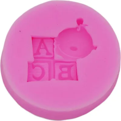 Obrázok produktu pre Silikónová forma na fondán, dieťa s ABC, cca 3,6x1,1 cm