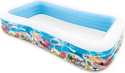 Obrázek produktu pro Intex 58485, Nafukovací bazén, 1050 l, Obdélníkový, 6 rok/roky, PVC, Vícebarevný