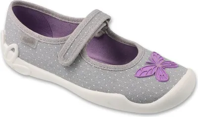 Produktbild von Ballerinas Befado 114X556 114Y556 grau mit Fliege