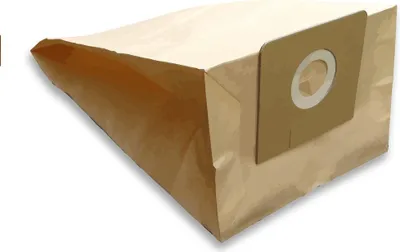A single vacuum cleaner bag is shown against a white background.