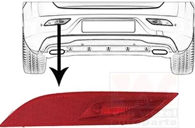 Immagine prodotto di VAN WEZEL Luce antinebbia posteriore 5909929 sinistra per VOLVO V40 hatchback (525, 526)