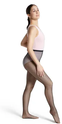 Immagine prodotto di Collant a rete con cucitura, marca Capezio, colore nero, taglia Small/Medium