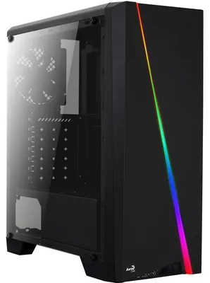 Zdjęcie produktu dla Aerocool Cylon, Midi Tower, PC, Czarny, ATX, micro ATX, Mini-ITX, Stal, Gaming