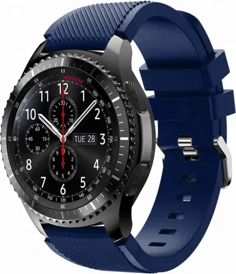 Produktbild von Armband 22mm für Samsung Galaxy Gear S3/Gear 2/ Huawei Watch GT Watch 2 Pro für Ticwatch Pro in Blau