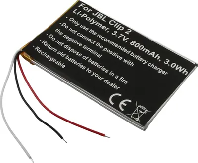 Immagine prodotto di Avizar, Batteria JBL Clip 2 800 mAh ai polimeri di litio, nera