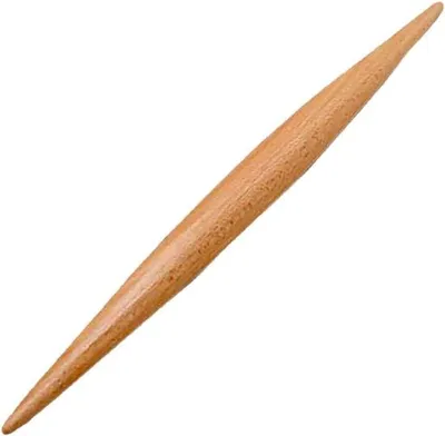 Image de Rouleau à pâte en bois de 23 cm pour pizzas et biscuits