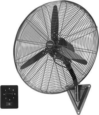 Productafbeelding van Industriële Wandventilator Zwart - Wandventilator - Industriële Ventilator - Ventilator - Muurventilator
