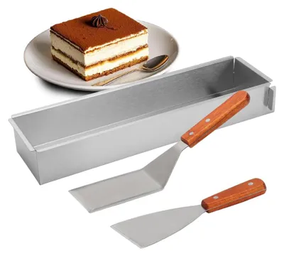 Image de Moule rectangulaire réglable, idéal pour le tiramisu, les gâteaux et les pains