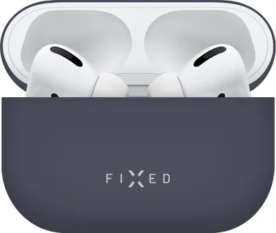 Image de Housse de protection Fixed Silky pour Apple AirPods Pro 2, bleu foncé