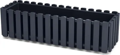 Zdjęcie produktu dla Doniczka balkonowa prostokątna antracytowa BOARDEE FENCYCASE DDEF600-S433