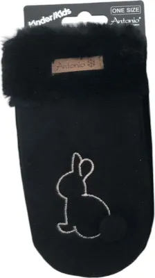schwarze Fäustlinge