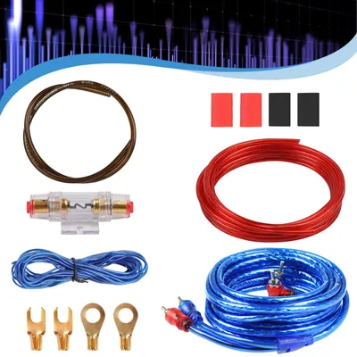 Auto-Verstärker-Kabelset 8 GA, 4,5 m, Kupfer/PVC, 800 W