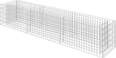 Obrázek produktu pro vidaXL Gabionové zvýšené lůžko z pozinkované oceli 270 × 50 × 50 cm