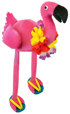 Produktbild von Flamingo Hawaiihut – Pinker Partyhut