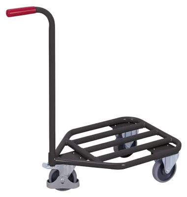 Produktbild von VARIOfit Griffroller mit Stahlrohrladefläche 565x450mm RAL 7016 Anthrazitgrau