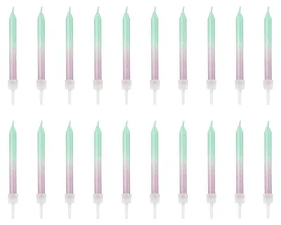 Produktbild von PartyDeco SCP-11, Kerzen, Mehrfarbig, 20 Stück(e)