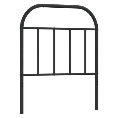 Image de vidaXL Tête de lit de rechange en métal noir 75 cm