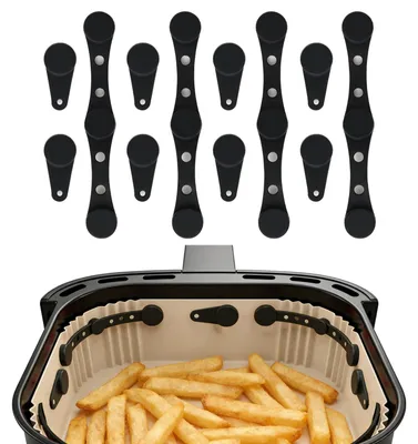 Airfryer-Magnete, 12 Stück, Silikon, 4 lang + 8 kurz, hitzebeständig