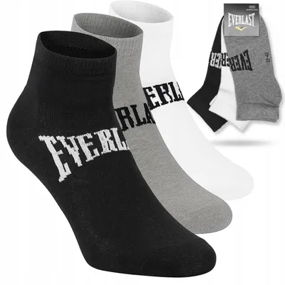 Immagine prodotto di Calzini sportivi Everlast da uomo, alla caviglia, confezione da 3