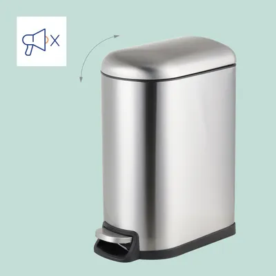 Produktbild von Treteimer, 10 l, Metall, Deckel mit Soft-Close-Funktion