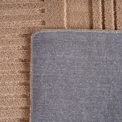 Produktbild von Homebyhome Boho Teppich Skandinavischer Kurzflor mit 3D Effekt, Waschbar Teppich für Wohnzimmer, Grösse: 200x290 cm